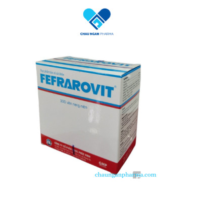 Bổ máu bổ sắt FEFRAROVIT Phúc Vinh Hộp 100 viên