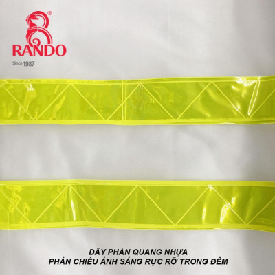 Áo Mưa Bộ Trong Suốt Có Phản Quang, Chính Hãng Rando