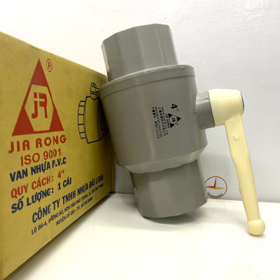 Van 114 tay trắng nhựa PVC Jiarong ( 4" )