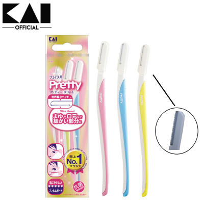 Dao Cạo Lông Mày Cán Dài Lưỡi Thép Không Gỉ Kai Pretty 00188