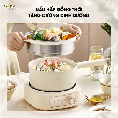 Nồi lẩu đa năng Bear SB-NL25L (1000W) - Hàng chính hãng