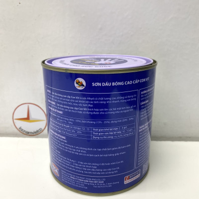 Sơn dầu cao cấp TOA Con Vịt màu xám MD 192 _ 800 ml