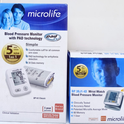 Máy đo huyết áp bắp tay Microlife BP A2 Classic tặng kèm Adapter