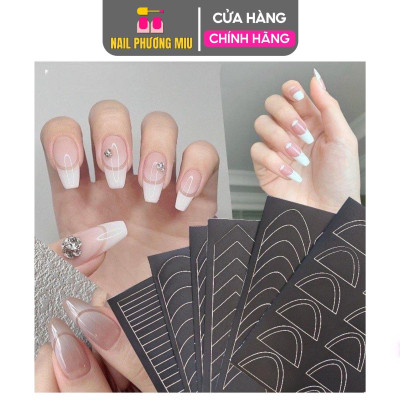Miếng Dán Dặm Ombre Sticker Fen Đầu Móng Làm Nail, Mẫu Đẹp Sắc Nét, Siêu Tiện Lợi, Dặm Đầu Móng Nhanh Chóng, Giấy Decal Tự Dính, Dễ Sử Dụng Nữ