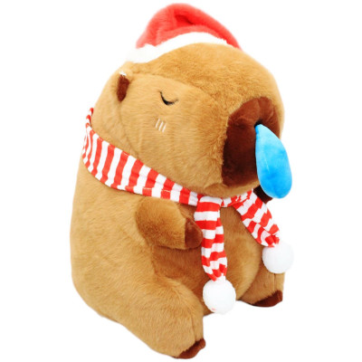 Thú Bông Capybara Noel Chảy Mũi 25 cm - ZooZoo 25210