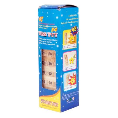 Bộ đồ chơi rút gỗ mini 54 thanh - Hàng chính hãng