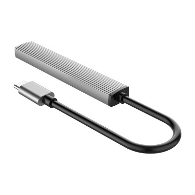 Hub Type C ra 3 cổng USB kèm đọc thẻ nhớ TF Orico AH-12F-GY - Hàng Chính Hãng