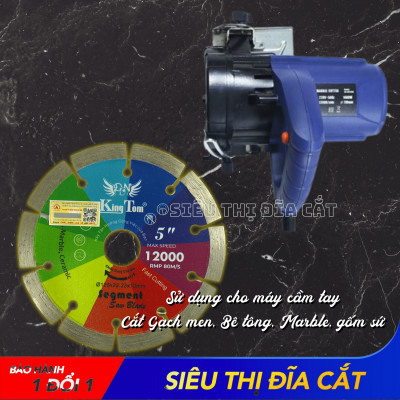 Lưỡi Cắt Gạch 125mm KingTom Sắc Màu Khô - Cắt Gạch Men, Bê Tông