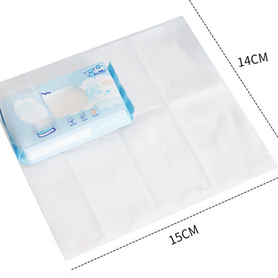 Bịch 8 Gói Khăn Giấy Ướt Mini Hoạt Hình Cao Cấp Bỏ Túi Tiện Lợi (64 khăn) Giao Màu Ngẫu Nhiên