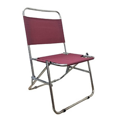 Ghế xếp khung sắt vải dù, ghế gấp ngồi câu cá, cafe, trà chanh tiện lợi