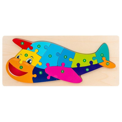 Combo 5 Tranh Ghép Gỗ 3D HT SYS Cho Bé, Tranh Nối Số Từ 1 - 10, Đa Dạng Màu Sắc Giúp Bé Phát Triển Trí Tuệ