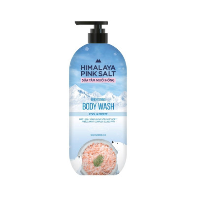 Sữa Tắm Muối Hồng Himalaya Mát Lạnh Thư Giãn Cool & Freeze 800g