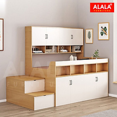 Giường tầng thấp ALALA161 đa năng/ Miễn phí vận chuyển và lắp đặt/ Đổi trả 30 ngày/ Sản phẩm được bảo hành 5 năm từ thương hiệu ALALA/ Chịu lực 700kg
