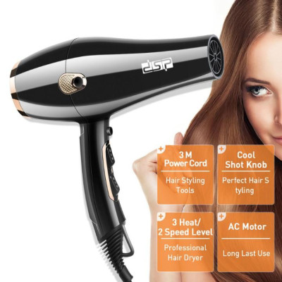 Máy sấy tóc hai chiều thương hiệu cao cấp DSP 30088 - Công suất 1600W - Hàng Chính Hãng