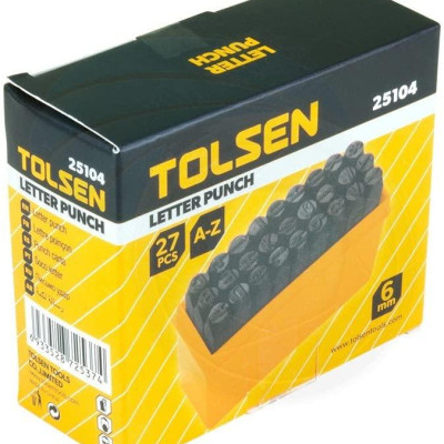 BỘ ĐÓNG 27 CHỮ LỚN 6mm TOLSEN 25104 - HÀNG CHÍNH HÃNG