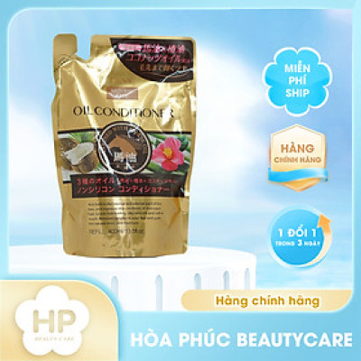 Túi Refill Dầu Xả Tóc Deve Natural Oil Conditioner Giúp Tóc Bồng Bềnh Bóng Mượt Chiết Xuất Tinh Dầu Ngựa 400 mL