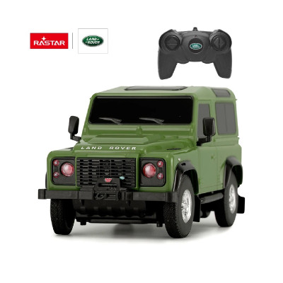 Đồ Chơi Xe Điều Khiển 1:24 Land Rover Defender Xanh Lá RASTAR R78500-GRN