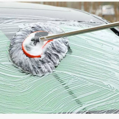 Cây Lau Rửa Xe Ô Tô Cán Dài,Sợi Lau Mềm - Chổi Dài
