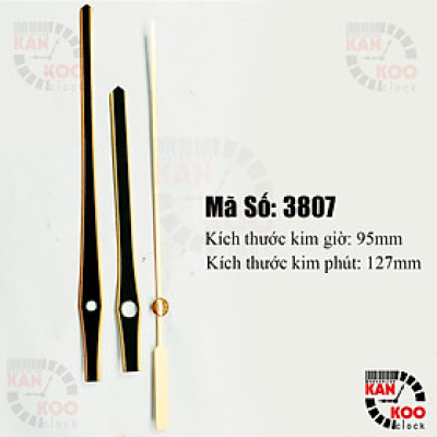 Kim đồng hồ treo tường Kankoo Clock mã số 3807 màu vàng- đen kết hợp