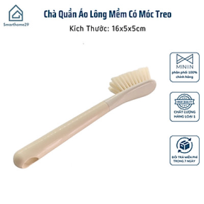 Bàn Chải Cán Dài Chải Cọ Đánh Giày Dép, Chà Quần Áo Lông Mềm Có Móc Treo - HÀNG CHÍNH HÃNG MINIIN