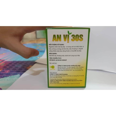An Vị 30s - Thực phẩm chức năng hỗ trợ giảm viêm loét dạ dày 