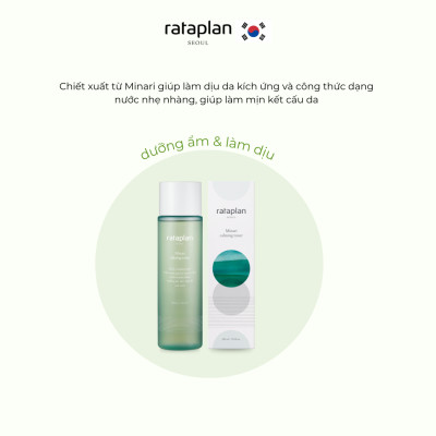 Toner dưỡng ẩm Minari RATAPLAN dịu nhẹ cấp ẩm, phục hồi và cải thiện đàn hồi da 210ml