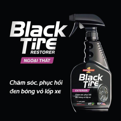 Dung Dịch Dưỡng Đen Bóng Vỏ Lốp Ô Tô SUPERONE Black Tire Restorer - Exterior SOUTHWALL A203