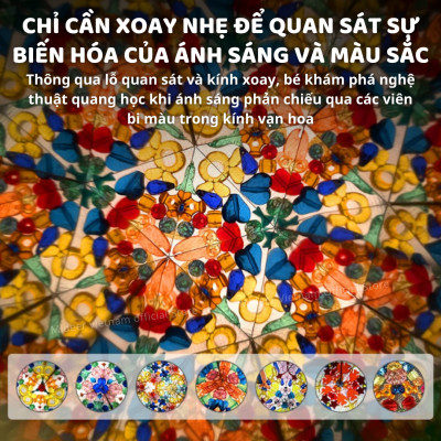 Kính vạn hoa Mideer Colorful Kaleidoscope, Đồ chơi sáng tạo cho bé