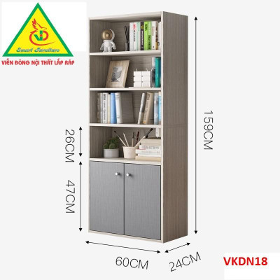 Tủ kệ trang trí VKDN18- Nội thất lắp ráp Viendong Adv
