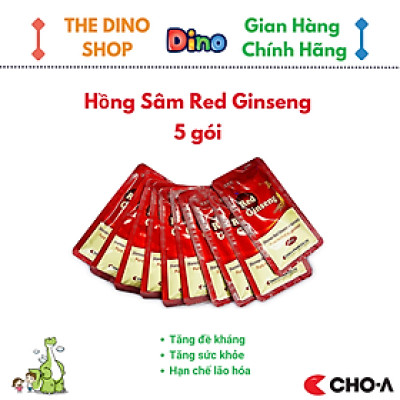 Combo 5 Gói Hồng Sâm Hàn Quốc Red Ginseng Hỗ Trợ Tăng Đề Kháng (5 Gói x 15ml)