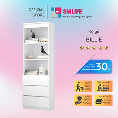 Tủ để sách gỗ công nghiệp cho gia đình SMLIFE Billie