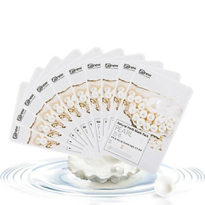 Mặt Nạ Ngọc Trai Benew Natural Herb Mask Pack Pearl COMBO 10 LÁ (Hộp 10 Miếng x 22ml)