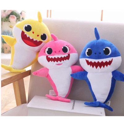 Thú nhồi bông cá mập baby shark đáng yêu - Size 30cm - Quà tặng gấu cá mập baby shark nhồi bông dễ thương - Gối ôm mềm mịn cho bé - Giao Màu Ngẫu Nhiên