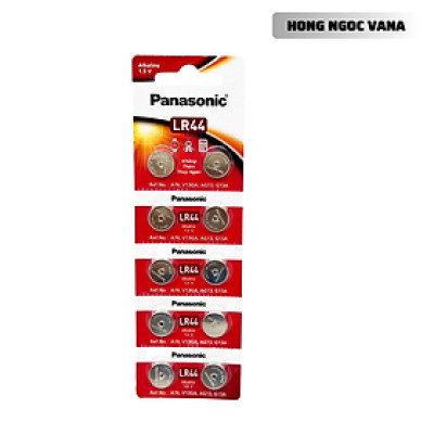 Vỉ 10 Pin LR44 ( A76 / AG13 ) 1,5V  Panasonic - Hàng Chính Hãng