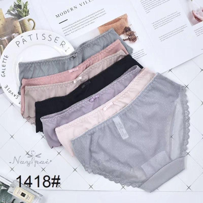 COMBO 5 QUẦN SU PHỐI REN LƯỚI CHẤM BI 1418