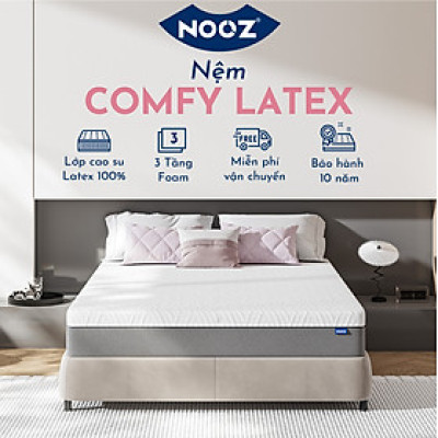 Nệm Foam Comfy Latex NOOZ Home Goods Mattress Đệm Đạt Chuẩn CertiPUR-US Kết Hợp Tầng Than Hoạt Tính