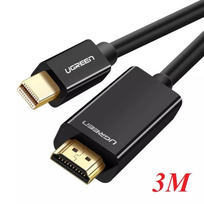 Ugreen UG10455MD101TK 3M màu Đen Cáp chuyển đổi Mini DP sang HDMI hỗ trợ phân phải 4K x 2K - HÀNG CHÍNH HÃNG
