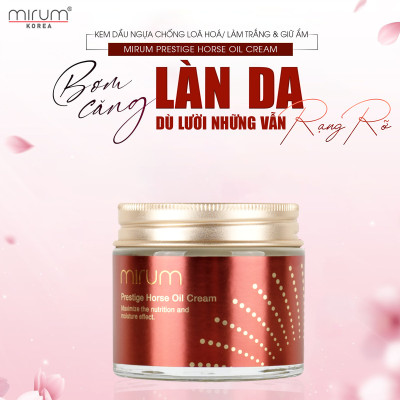 Kem dầu ngựa Mirum 70ml - Kem chống lão hóa, trắng da và giữ ẩm Mirum
