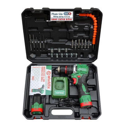 [LOẠI 1] Máy khoan pin Workfix 16.8V-(WF-ID1610BL)- 3 Chức năng - Khoan gỗ, khoan tường