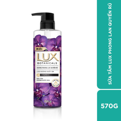 Sữa Tắm Lux Botanicals Hương Phong Lan Quyến Rũ 570g (562ml)