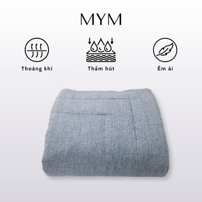 Chăn chần bông MYM chất liệu vải Lanh Màu Microfiber 180CM x 200CM