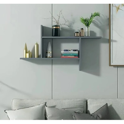 Kệ Gỗ Trang Trí Treo Tường 2 Tầng Tundo CTKT515 KT 100 x 55 x 20cm