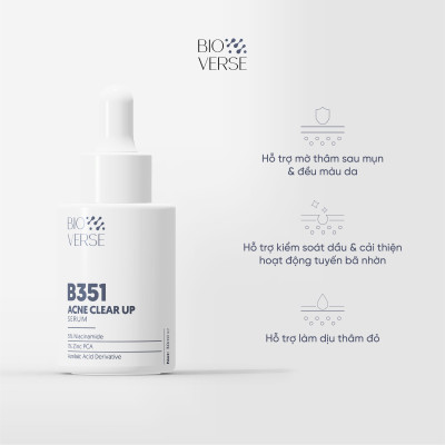 Bộ đôi phục hồi & sáng mịn da (B512 Repair Hydrating Booster + B351 Acne Clear up Serum)