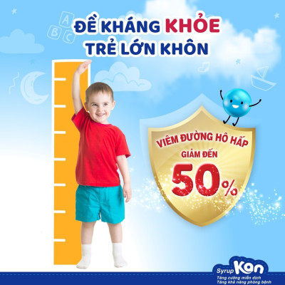 [Mua 2 Tặng 1 Kem] Siro Kan ImunoGlukan hỗ trợ miễn dịch nâng cao sức đề kháng cho bé - chai 120ml