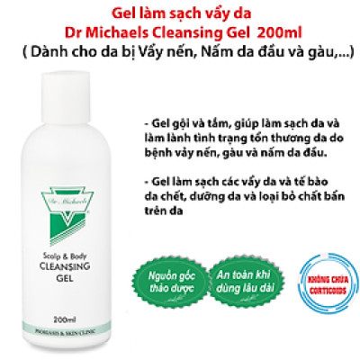 GEL LÀM SẠCH DA DR MICHAELS CLEANGSING GEL 200ML ( Australia )