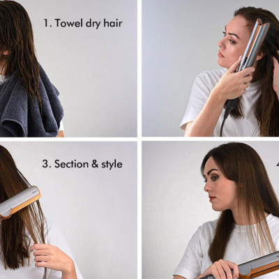 Máy duỗi sấy tóc Dyson Airstrait sấy khô & tạo kiểu đồng thời Hàng chính hãng