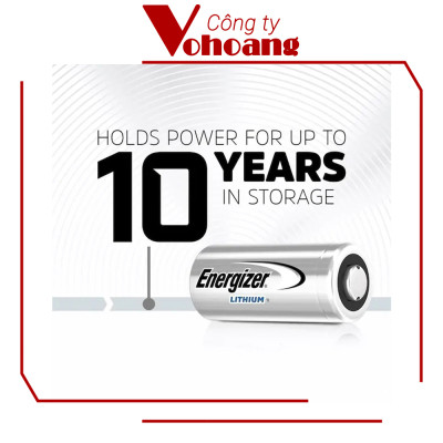 Pin CR123 Energizer Lithium Photo Power 3V - Hàng Chính Hãng
