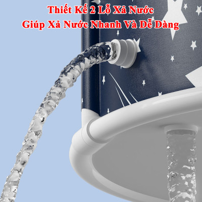 Bồn Tắm Gấp Gọn KUNBE Ngâm Người Xông Hơi Giữ Nhiệt Tiện Lợi