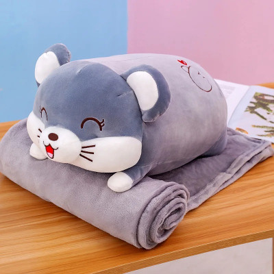Thú nhồi bông chuột hamster đang yêu - Size từ 50cm đến 90cm - Quà tặng gấu bông chuột hamster làm gối ôm êm mịn cho bé.