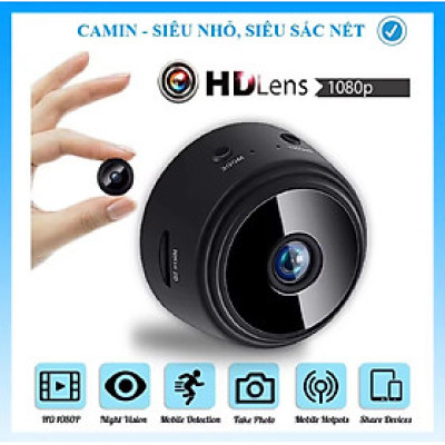KAMERA MINI A9 NHỎ GỌN KẾT NỐI XEM TỪ XA HÌNH ẢNH SẮC NÉT HÀNG CHUẨN 